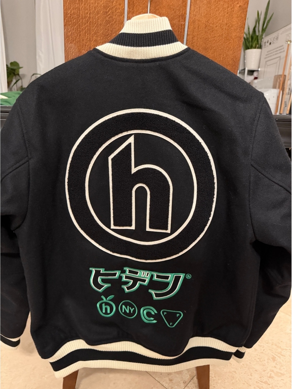 Hidden NY Japan Varsity Jacket Black Medium NWOT